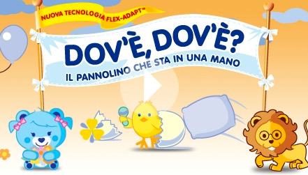 Pannolino Pampers “Dov’è? Dov’è?”