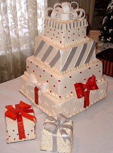 Torte nuziali per matrimonio a Natale