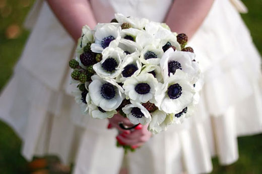 bouquet-bianco-nero sposa