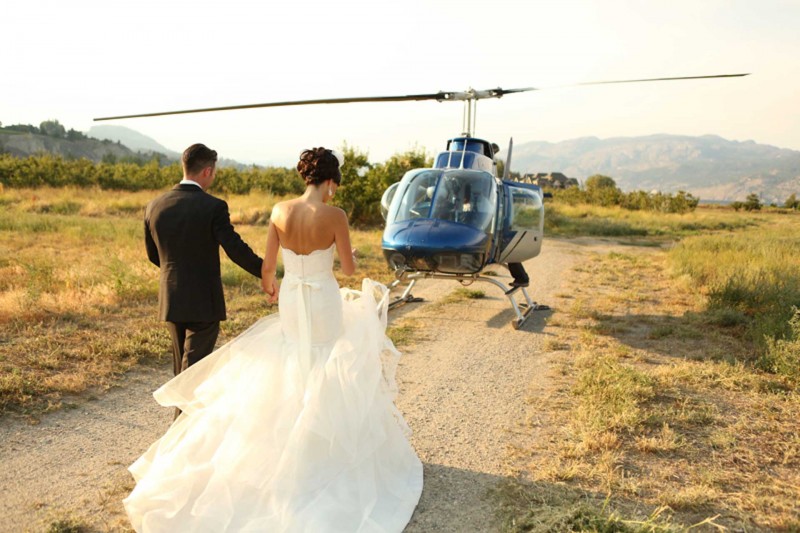 Elicottero per matrimoni: prezzi e foto