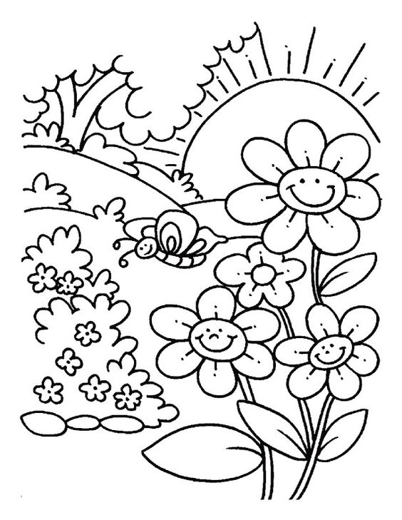 Disegni di fiori da colorare