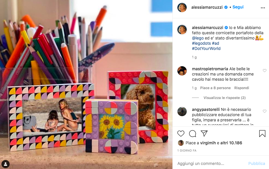 Alessia Marcuzzi pubblica una foto falsa?