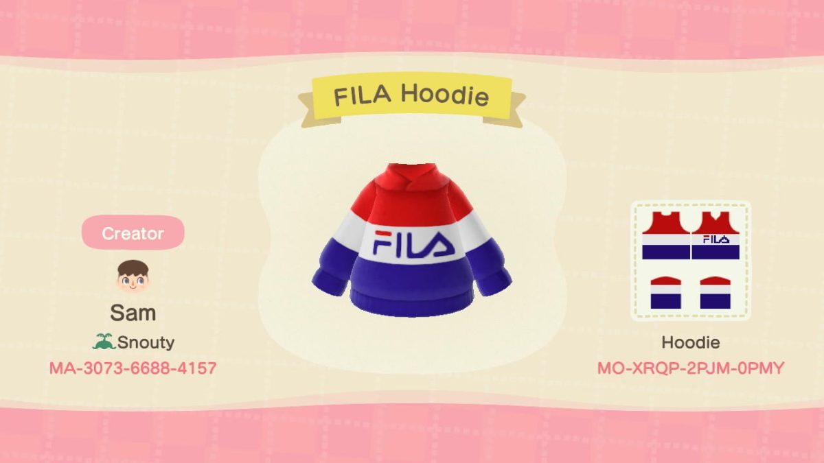 Fila veste gli abiti di Animal Crossing
