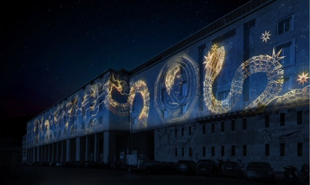 Bulgari, sostiene Roma: istallazione di 120 metri al mausoleo Augusto
