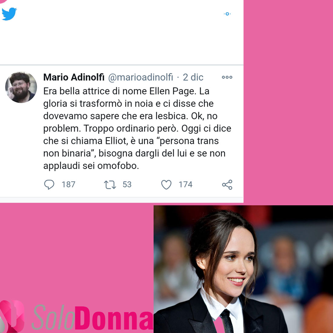 Mario Adinolfi si scaglia contro i Transgender