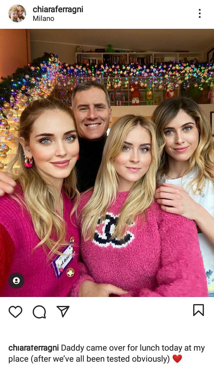 Chiara Ferragni: polemica per il pranzo in famiglia