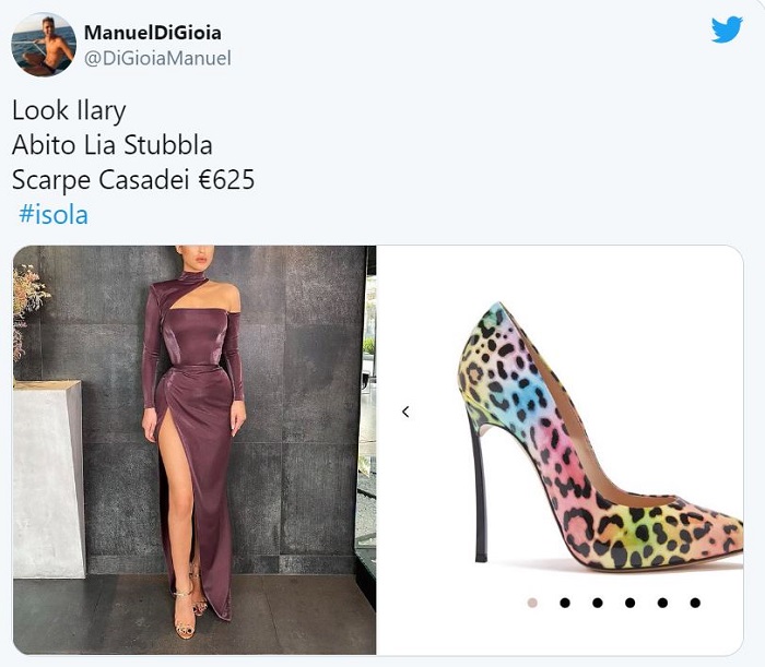look-ilary-blasi-quinta-puntata-isola-dei-famosi-2021