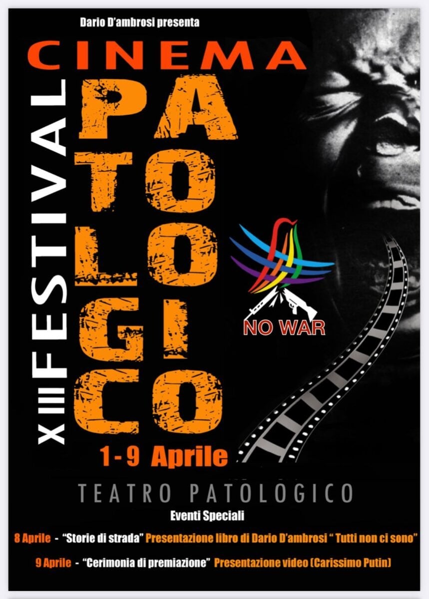 Festival Internazionale del cinema Patologico: il programma e i film Festival Internazionale del cinema Patologico: il programma e i film
