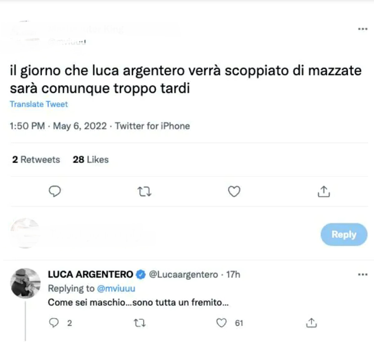 Luca Argentero e l’epica risposta all’hater